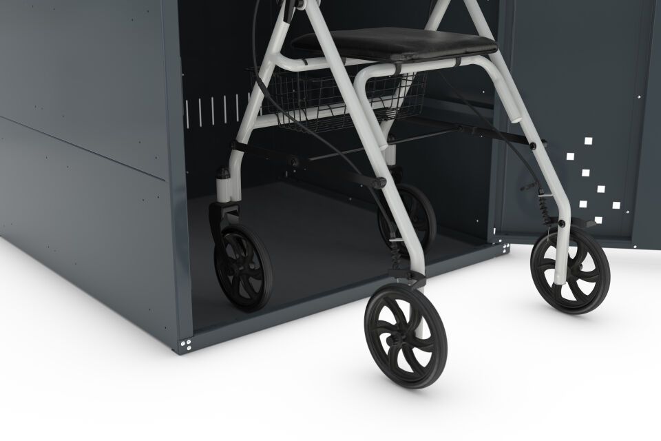 Überdachungssystem Einhausung Rollatorbox