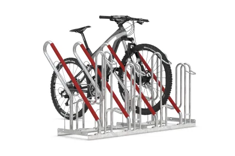 Der Anlehnparker 2500/2500 XBF bietet optimalen Schutz für Fahrräder und E-Bikes vor Beschädigung und Diebstahl.