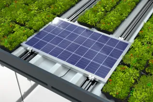 GreenPlus kombiniert mit Beleuchungssystem InLight+ mit VersoVolt 115 Photovoltaiksystem