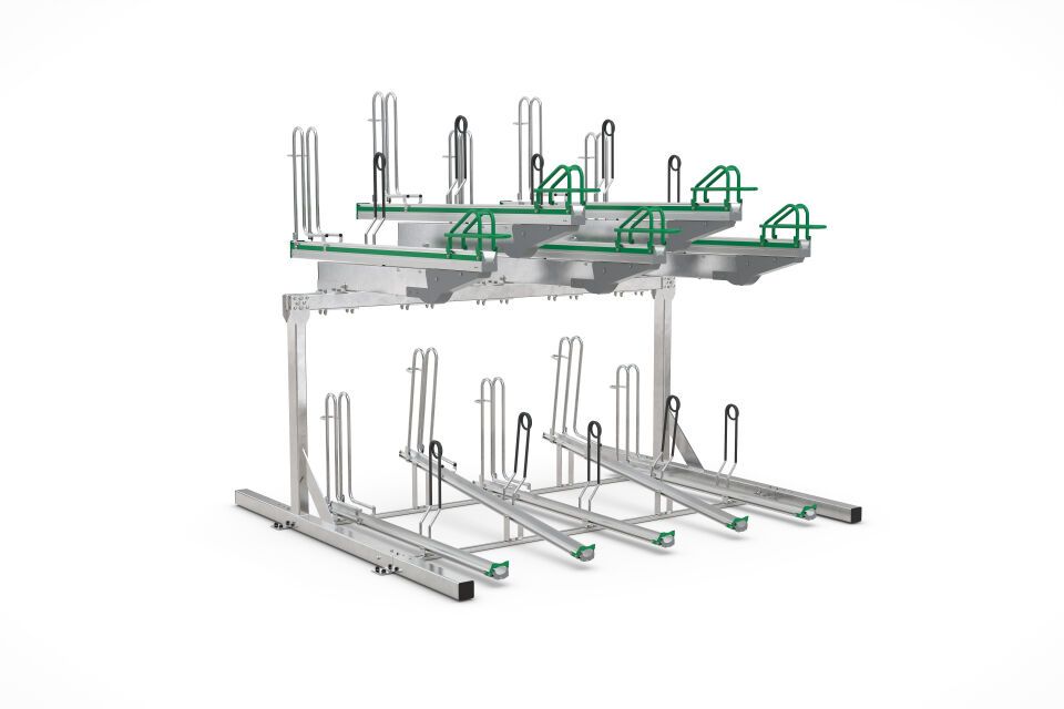 Fahrradparksystem Doppelstockparker BikeHub Premium