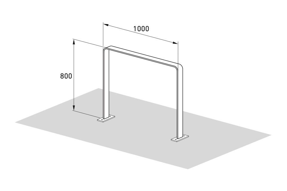 Fahrradparksystem Anlehnbügel 9600