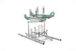 Doppelstockparker BikeHub Premium 2/08 mit 8 Einstellplätzen zweiseitig