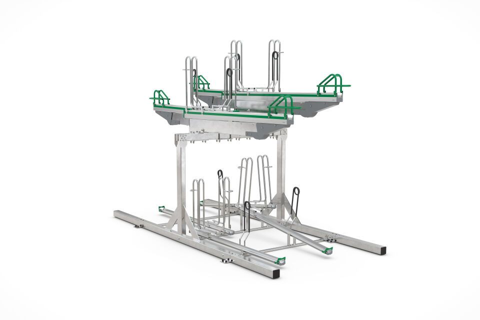 Fahrradparksystem Doppelstockparker BikeHub Premium