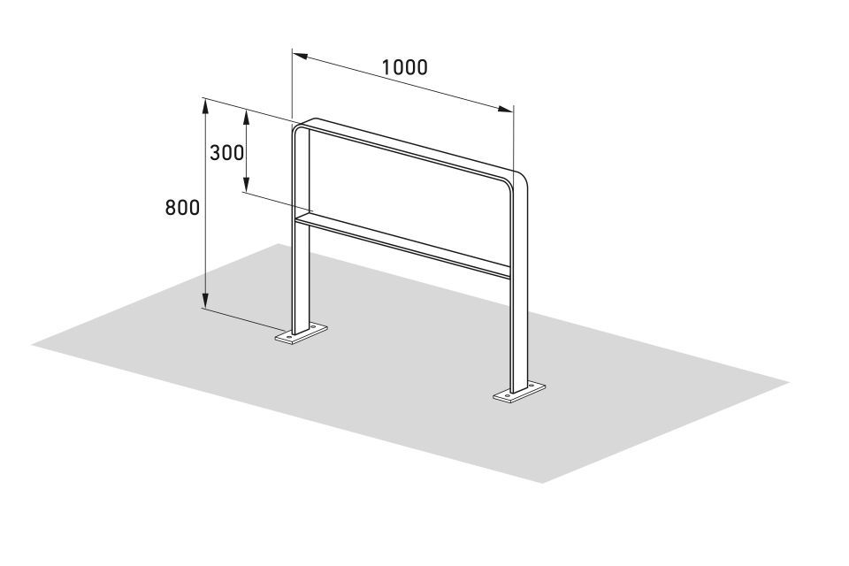 Fahrradparksystem Anlehnbügel 9600