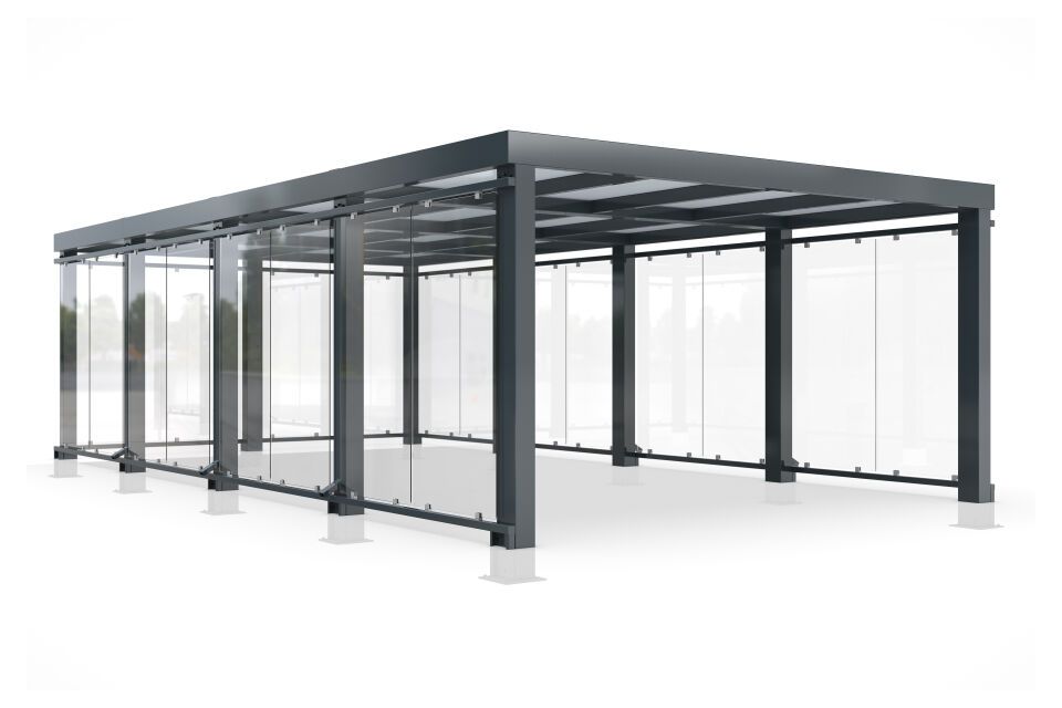 Überdachungssystem Einkaufswagenüberdachung TrolleyShelter T