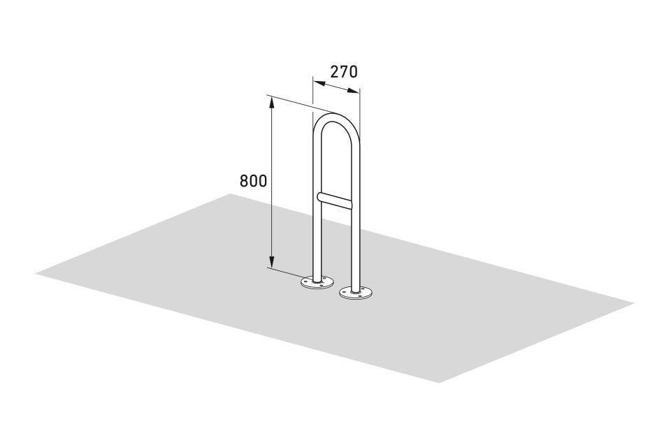 Fahrradparksystem Anlehnbügel 9500