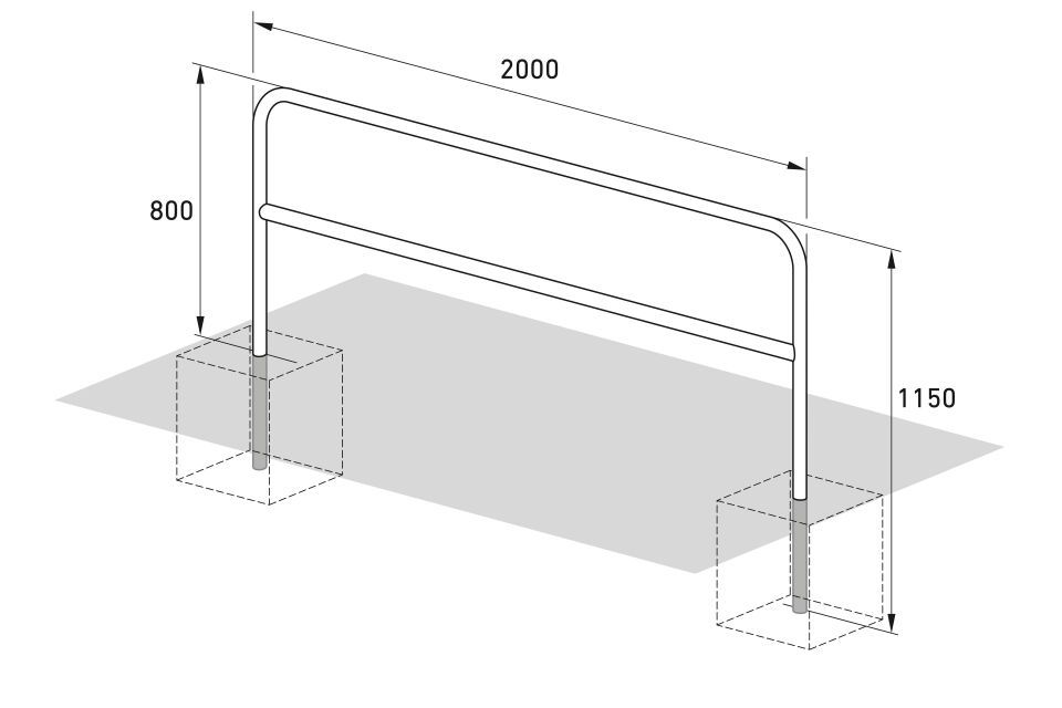 Fahrradparksystem Anlehnbügel 9100/9200