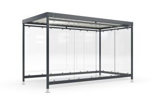 Überdachung Köln K4 f/f als Bausatz mit Überpflasterung