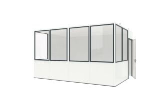 Mobiles Raumsystem MultiRoom Barrierefrei Basic 15 zur Innenaufstellung mit 15,45 m²