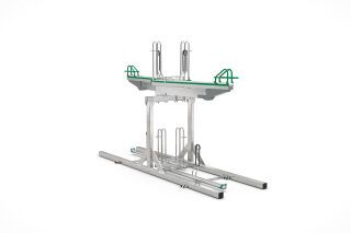 Doppelstockparker BikeHub Premium 2/04 mit 4 Einstellplätzen zweiseitig