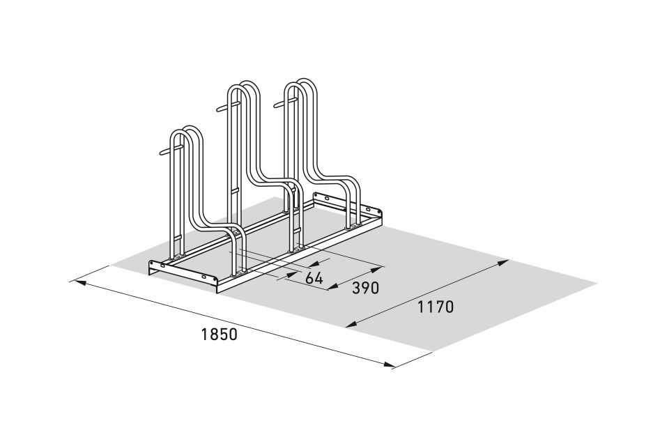 Fahrradparksystem Standparker 4000/4000 BR