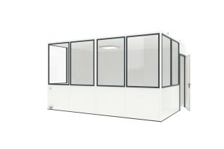 Mobiles Raumsystem MultiRoom Barrierefrei Basic 15 Starter Plus zur Innenaufstellung mit 15,45 m²