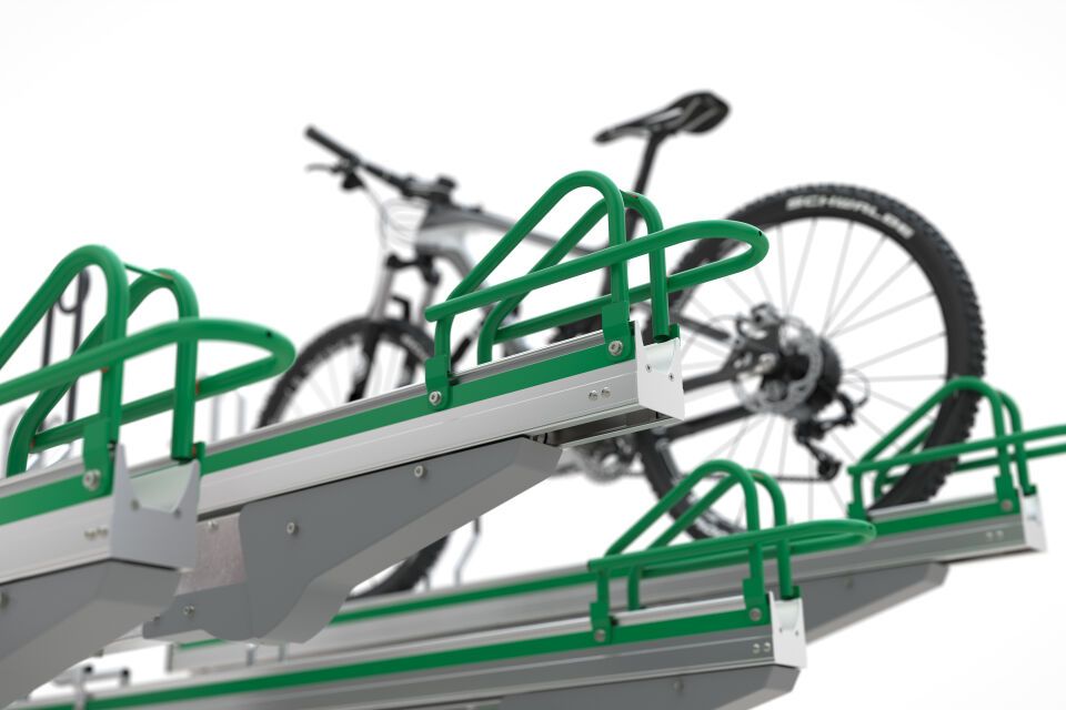 Fahrradparksystem Doppelstockparker BikeHub Premium