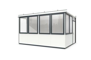 Mobiles Raumsystem MultiRoom Basic 15 Starter Plus zur Aussenaufstellung mit 15 87 m²