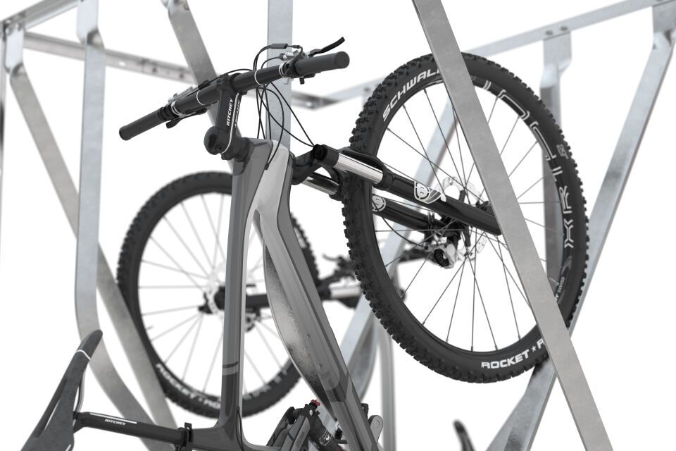 Fahrradparksystem Schräghochparker SW/SF