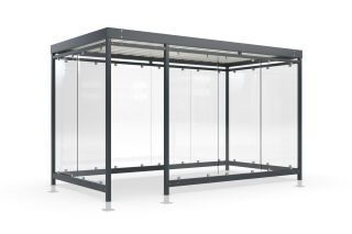 Überdachung Köln K4 b/e als Bausatz mit Überpflasterung