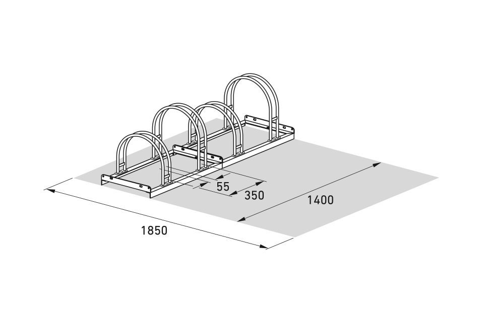 Fahrradparksystem Bogenparker 5000