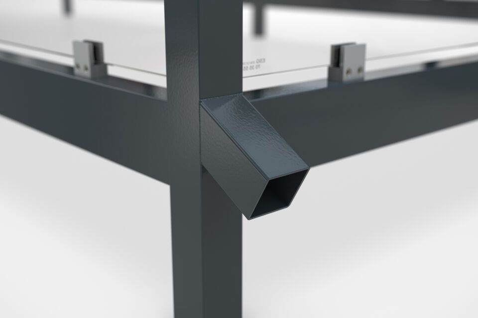Überdachungssystem Einkaufswagenüberdachung TrolleyShelter K