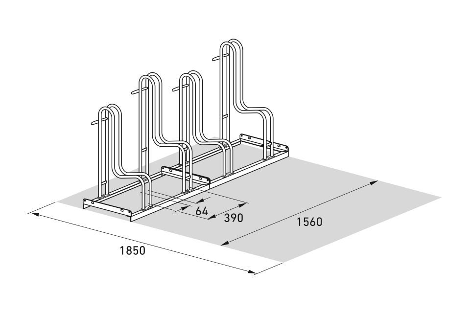 Fahrradparksystem Standparker 4000/4000 BR