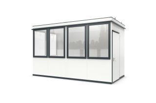 Mobiles Raumsystem MultiRoom Basic 10 Office Plus zur Aussenaufstellung mit 10 67 m²