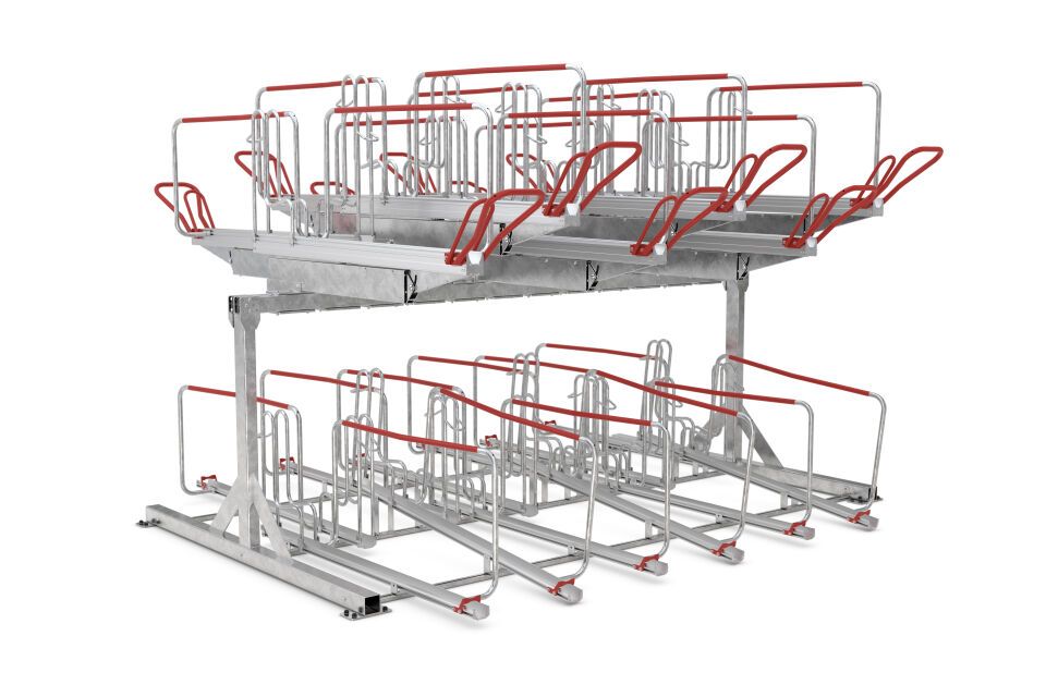 Fahrradparksystem Doppelstockparker BikeHub Economy