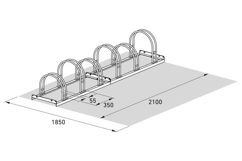Fahrradparksystem Bogenparker 5000