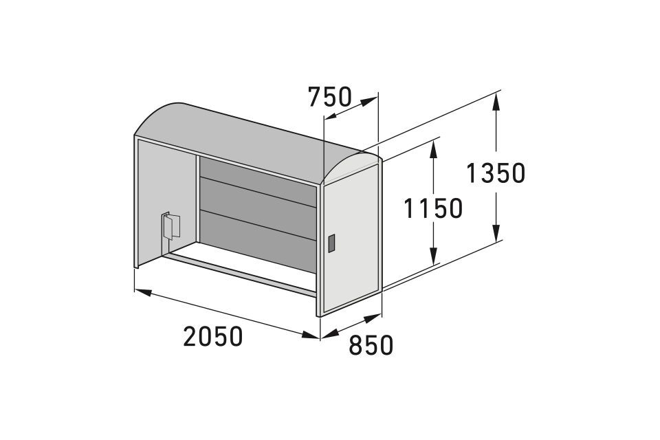 Fahrradparksystem Fahrradgarage BikeBox 1