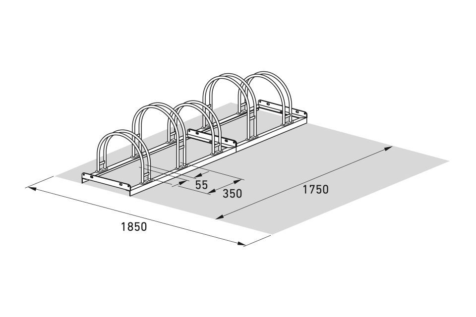 Fahrradparksystem Bogenparker 5000