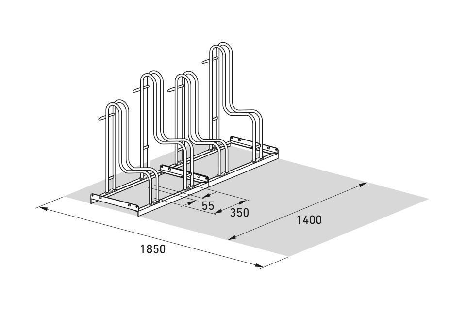 Fahrradparksystem Standparker 4000/4000 BR