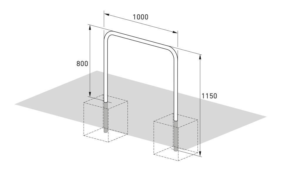 Fahrradparksystem Anlehnbügel 9100/9200
