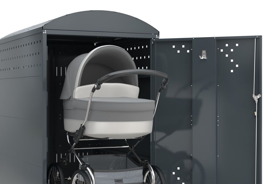 Kinderwagenbox B Anbaueinheit mit Seitenwand