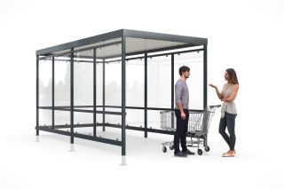 Überdachungssystem Einkaufswagenüberdachung TrolleyShelter K