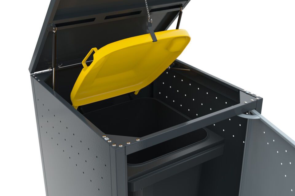 Überdachungssystem Einhausung Mülltonnenbox BinStore