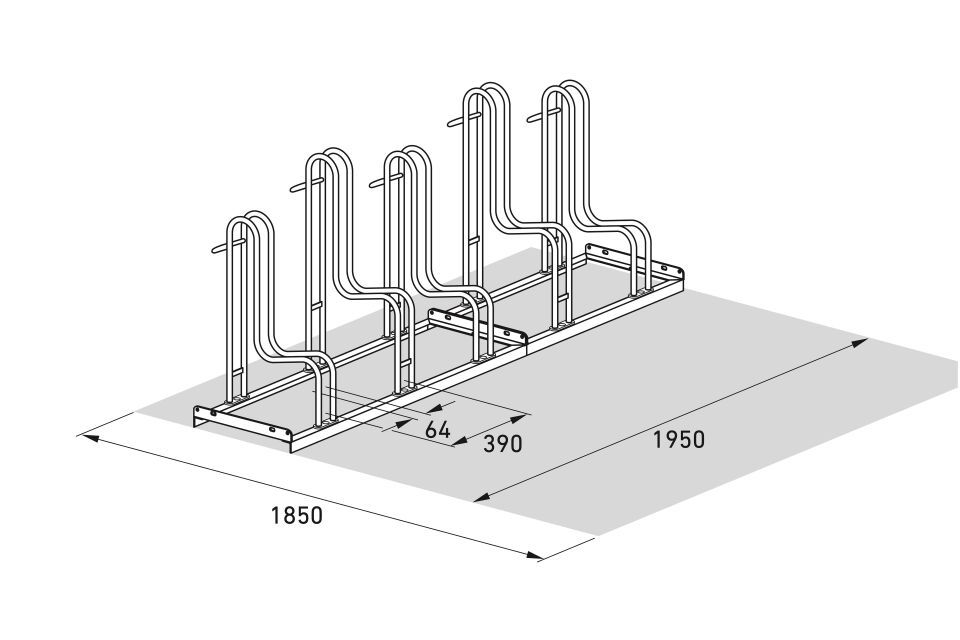 Fahrradparksystem Standparker 4000/4000 BR
