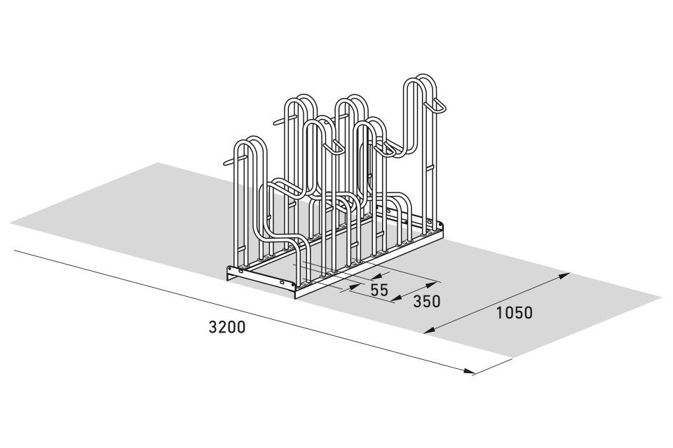 Fahrradparksystem Standparker 4000/4000 BR