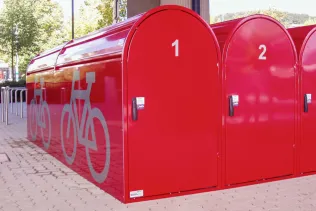 Fahrradgaragen in individuellem Design