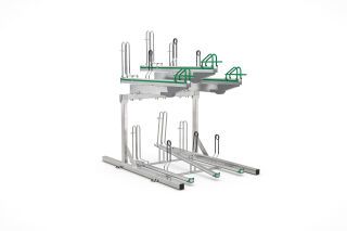 Doppelstockparker BikeHub Premium 1/06 mit 6 Einstellplätzen einseitig