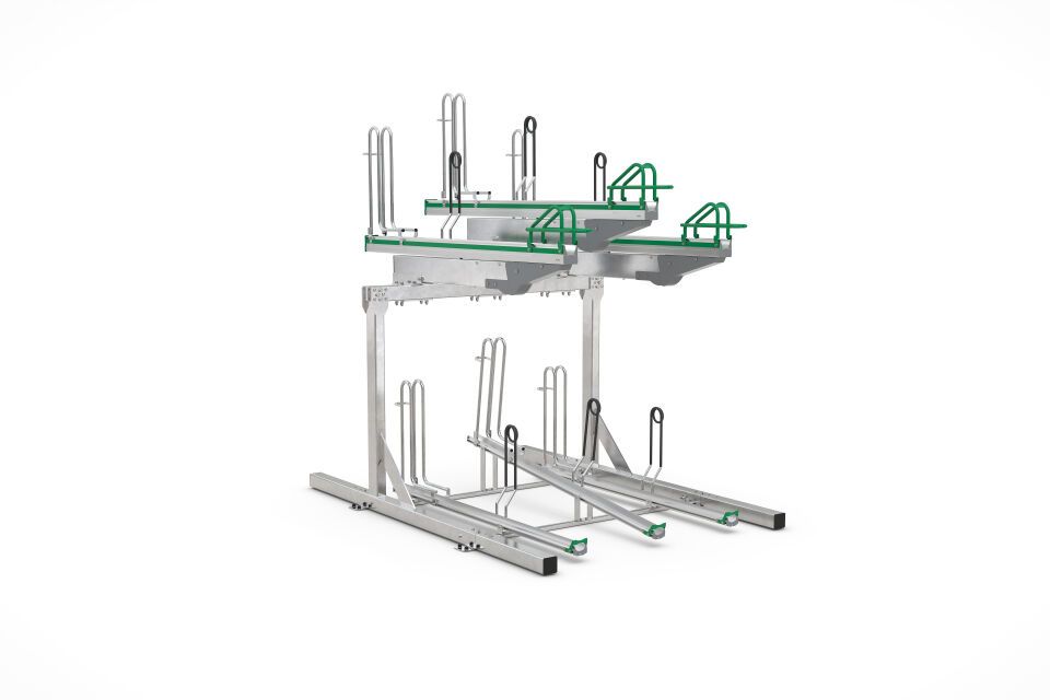 Fahrradparksystem Doppelstockparker BikeHub Premium