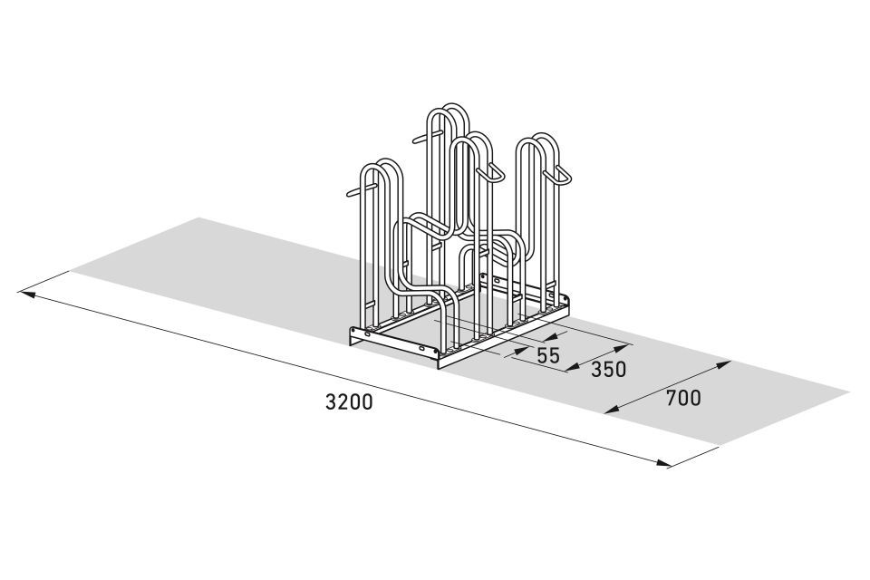 Fahrradparksystem Standparker 4000/4000 BR
