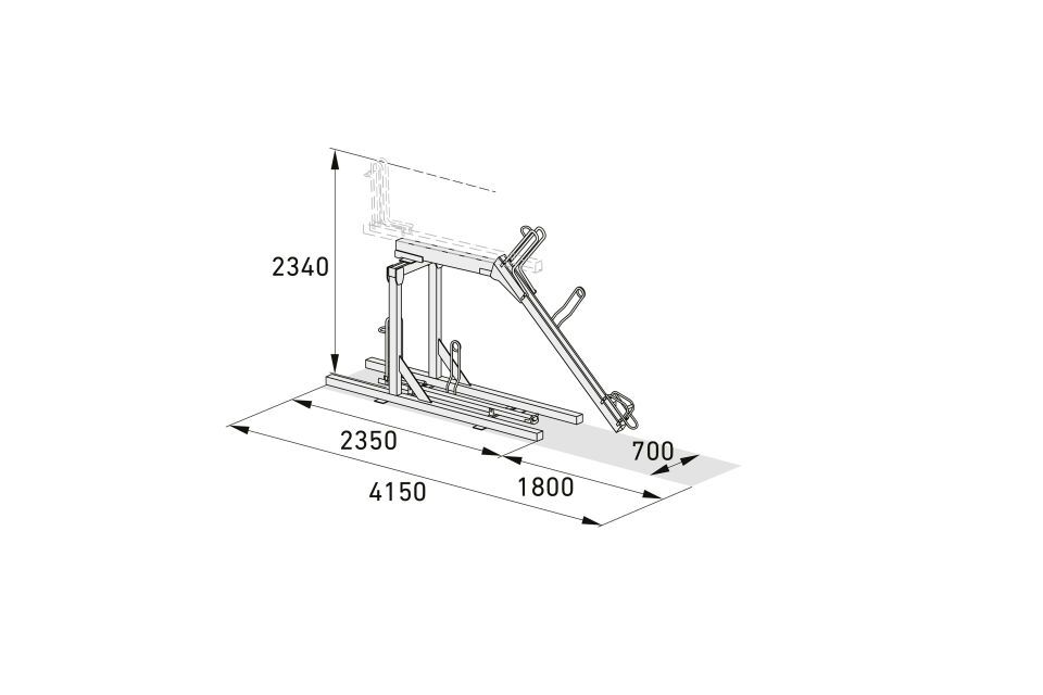 Fahrradparksystem Doppelstockparker BikeHub Premium