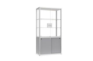 Factory 500 mit einer Tiefe von 500 mm und 2 Glasfachböden