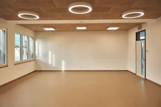 Fertiger Innenausbau eines Holz-Hybrid-Moduls