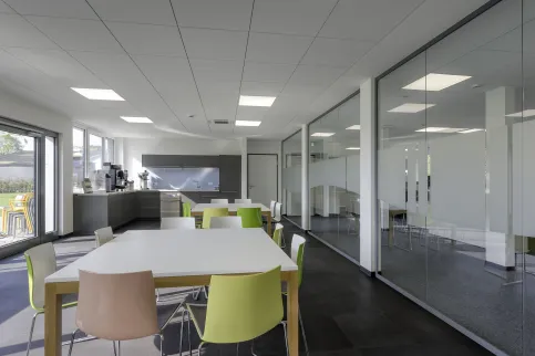 Sozialgebäude des Baukastensystems ModuLine® stehen für eine langfristige Nutzung.