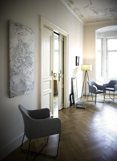 AEG Natursteinheizung Volakas in einer Privatwohnung in Nürnberg-Fürth