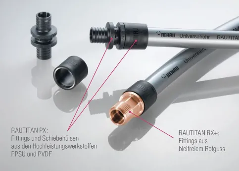 RAUTITAN: Verbindungstechnik Schiebehülse