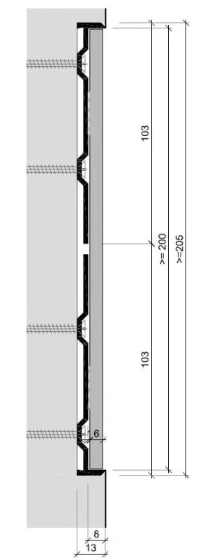 WRB | Wandrammschutzprofil wandbündig