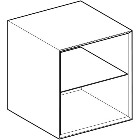 GE ONE Seitenelement 45x47x49,2cm, weiß matt