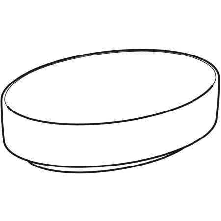 GE VariForm Aufsatzwaschtisch, oval 55x40cm, o. Hl, o. Ül., weiß, KeraTect