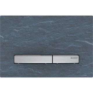 GE Sigma50 BetPl., für 2-Mengen-Spülung Square, Metallfarbe verchr., Mustang Sch