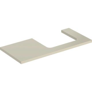 GE ONE WT-Platte, Ausschnitt re, für AWT 105x3x47cm, sandgrau hgl.